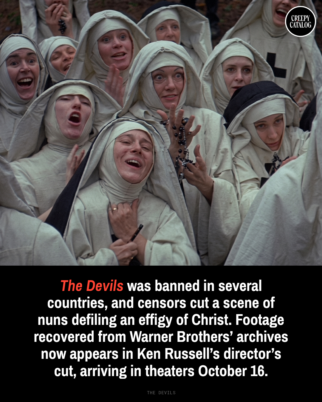 A scene from Ken Russell's 1971 film The Devils