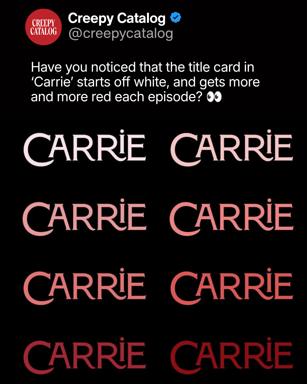 Mike Flanagan Hid a Detail in Carrie’s Title Card That Changes with Every Episode