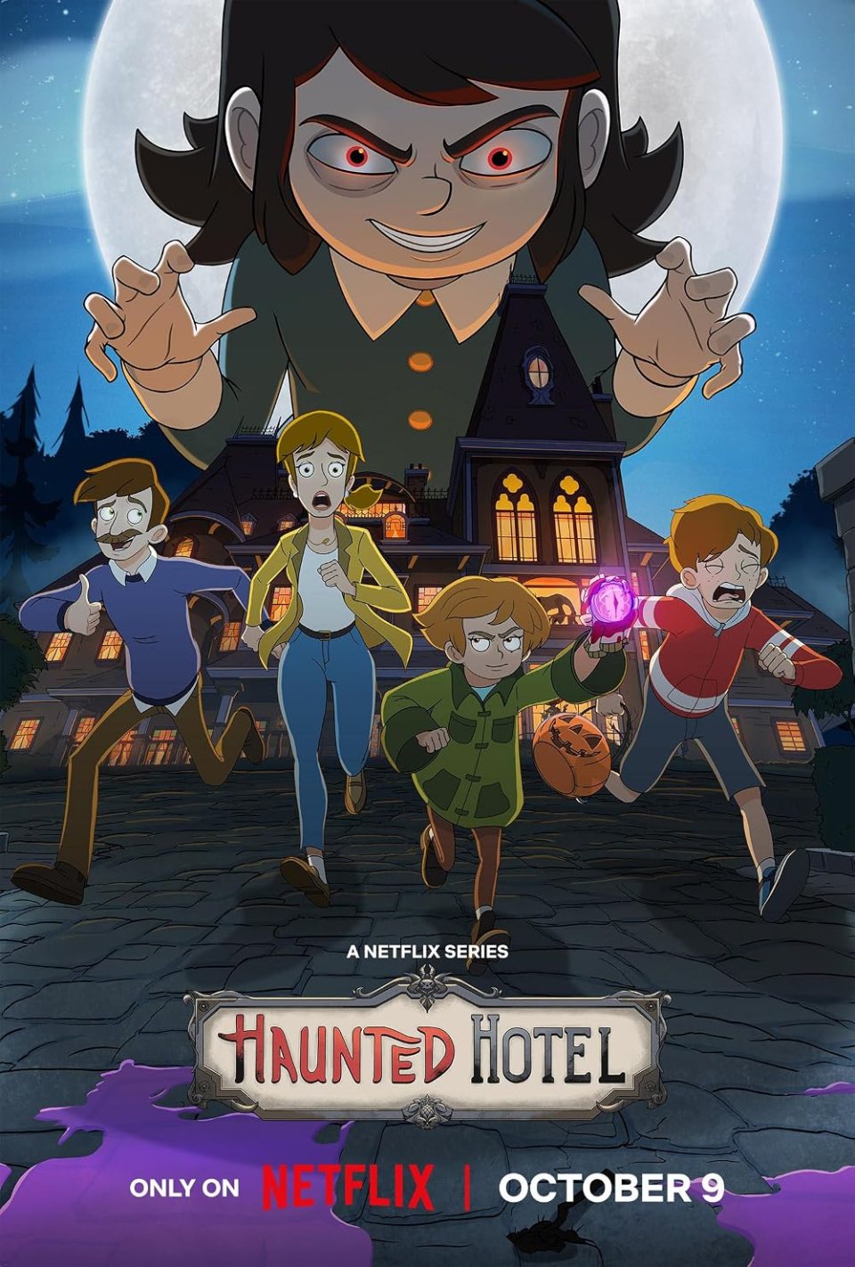 Promotional image from Netflix's animated series Haunted Hotel