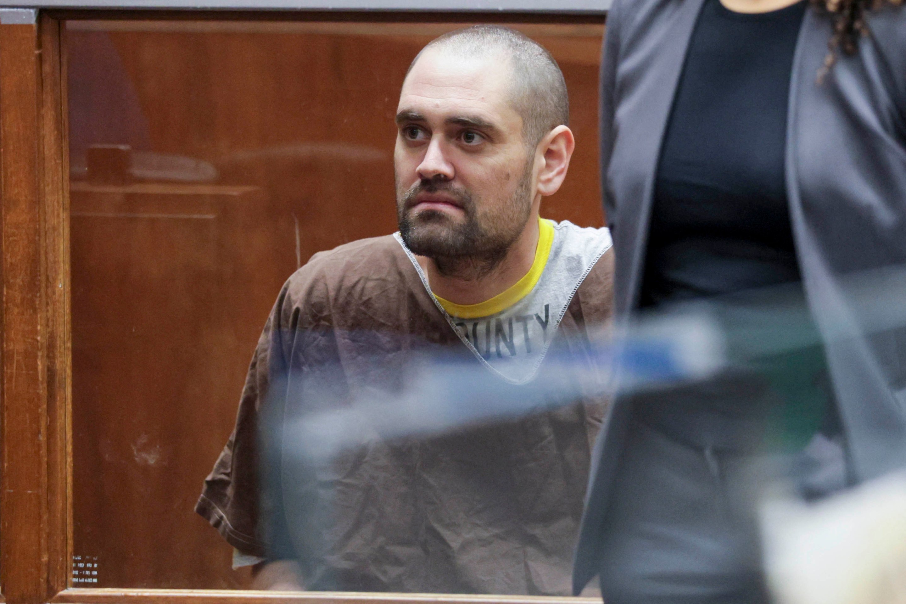 Nick Reiner in handcuffs at his arraignment in Los Angeles County Superior Court