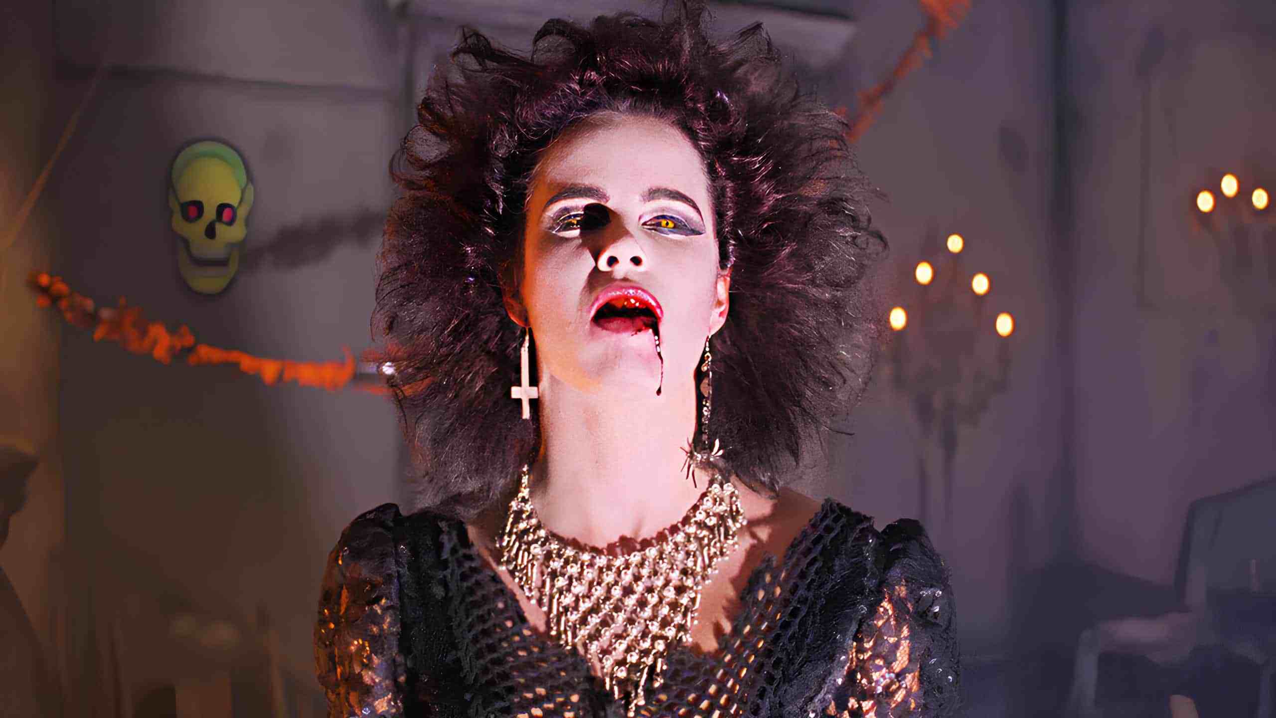 A scene from the 1988 horror film Night of the Demons