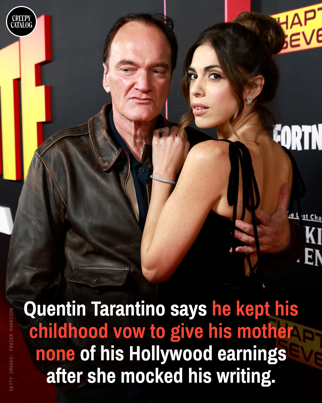 Quentin Tarantino at a public appearance