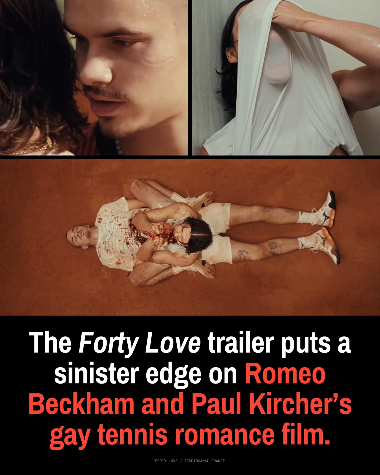 Romeo Beckham Plays a Menacing Tennis Rival in His First Film Role, and the Forty Love Trailer Is All Threats