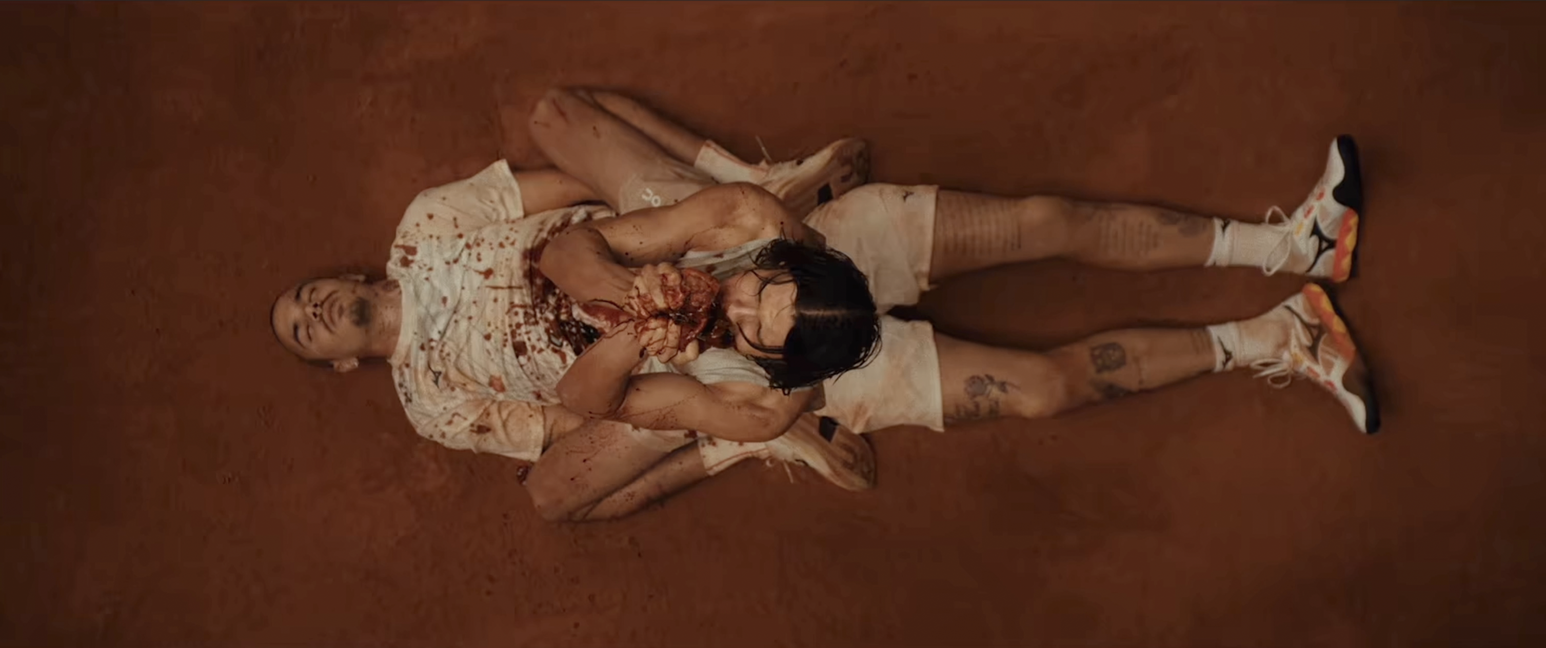 Still from the film Forty Love featuring Romeo Beckham and Paul Kircher