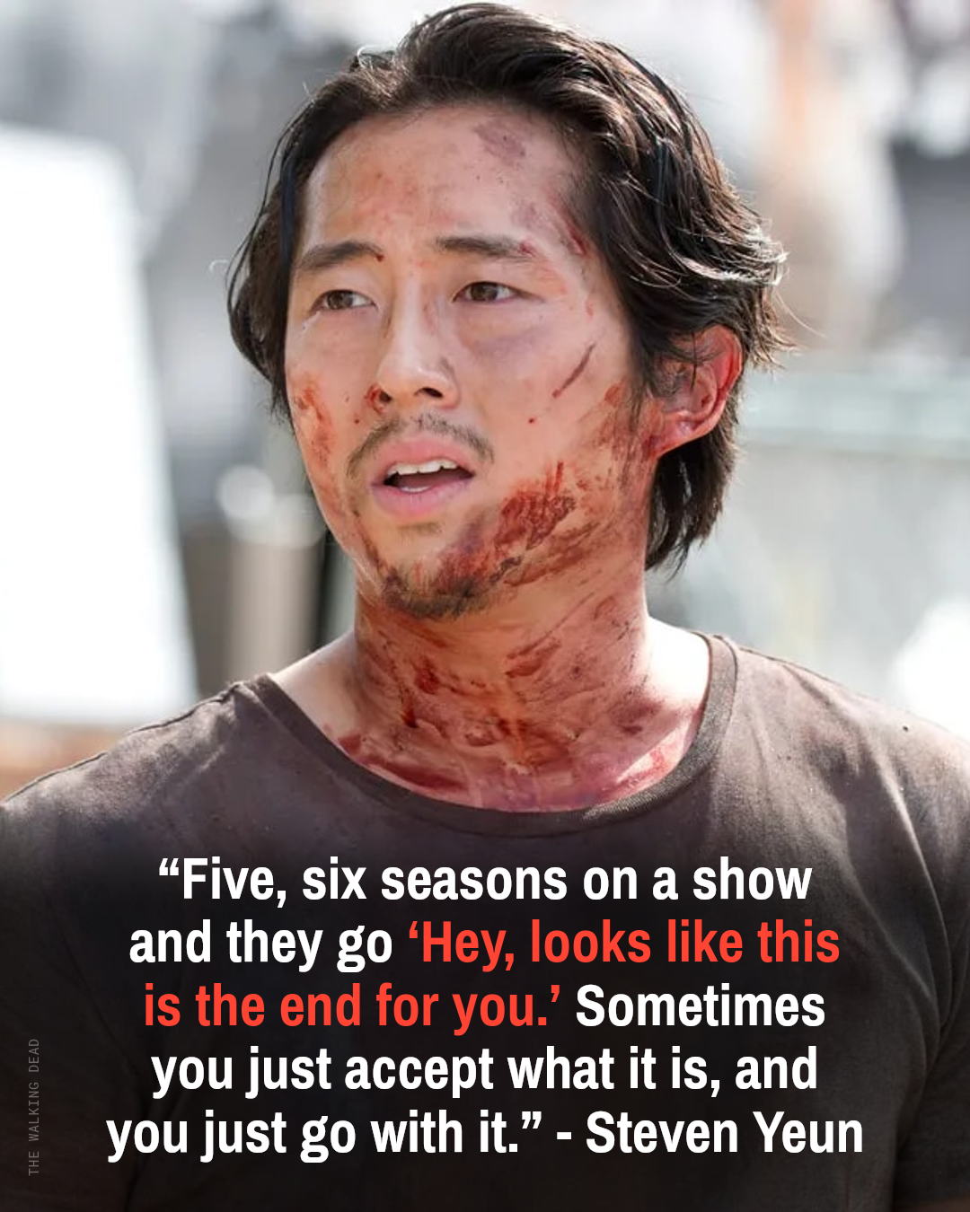 Steven Yeun as Glenn Rhee in The Walking Dead