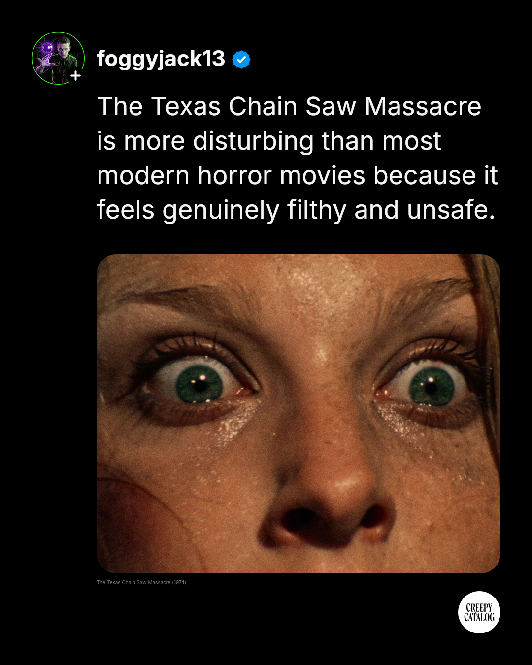 Still from The Texas Chain Saw Massacre (1974)