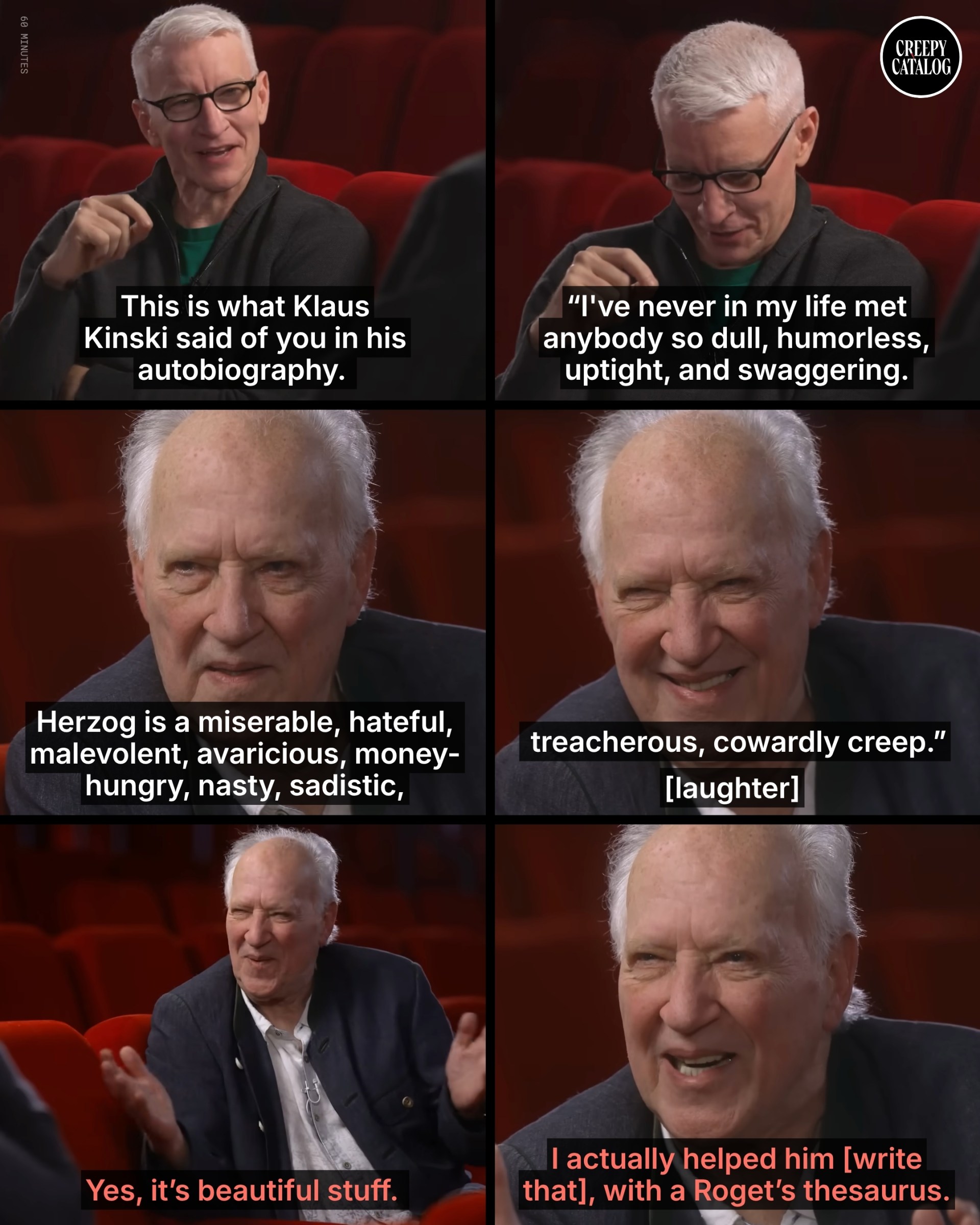 This Is What Klaus Kinski Said of Werner Herzog in His Autobiography, and Herzog Helped Write It