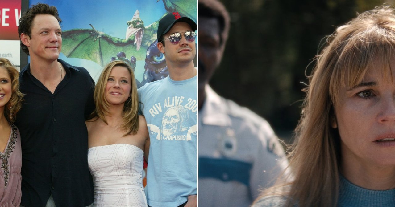 Sarah Michelle Gellar, Matthew Lillard, Linda Cardellini, and Freddie Prinze Jr. at the Scooby-Doo 2 film premiere in Hollywood, 2004
