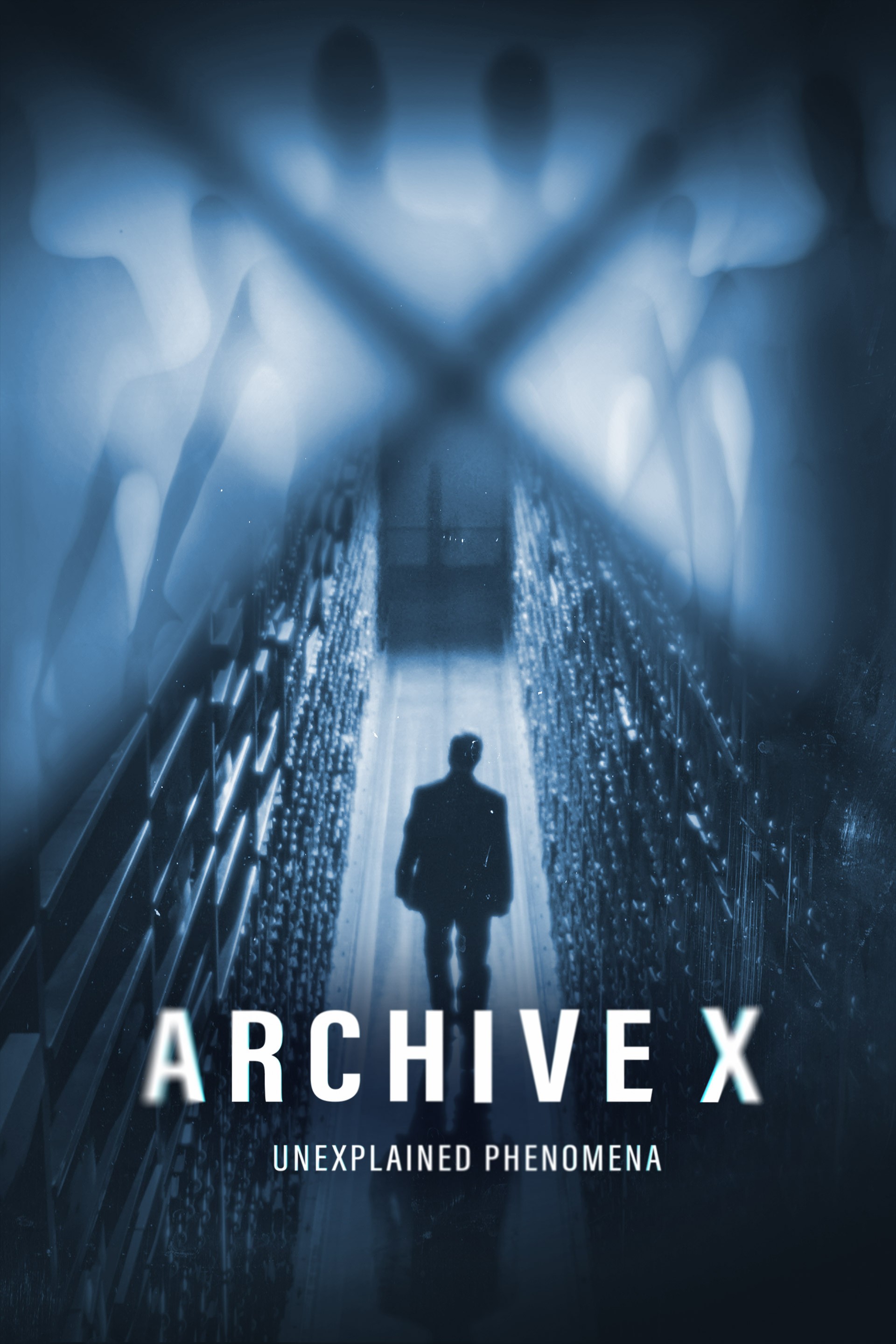 Promotional image for Archive X: Unexplained Phenomena documentary series on AMC+